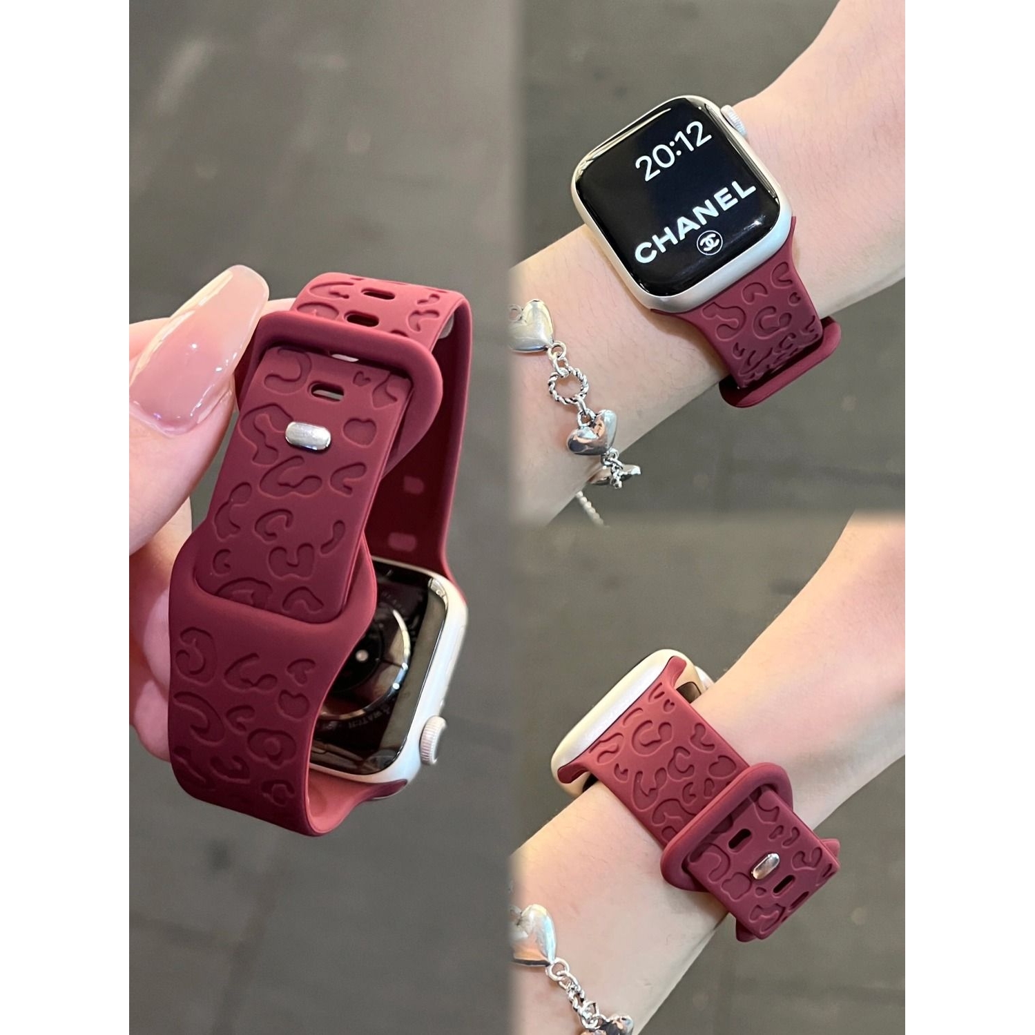 硅胶猫爪纹适用红米watch5手表表带运动watch4创意小米9pro女8pro