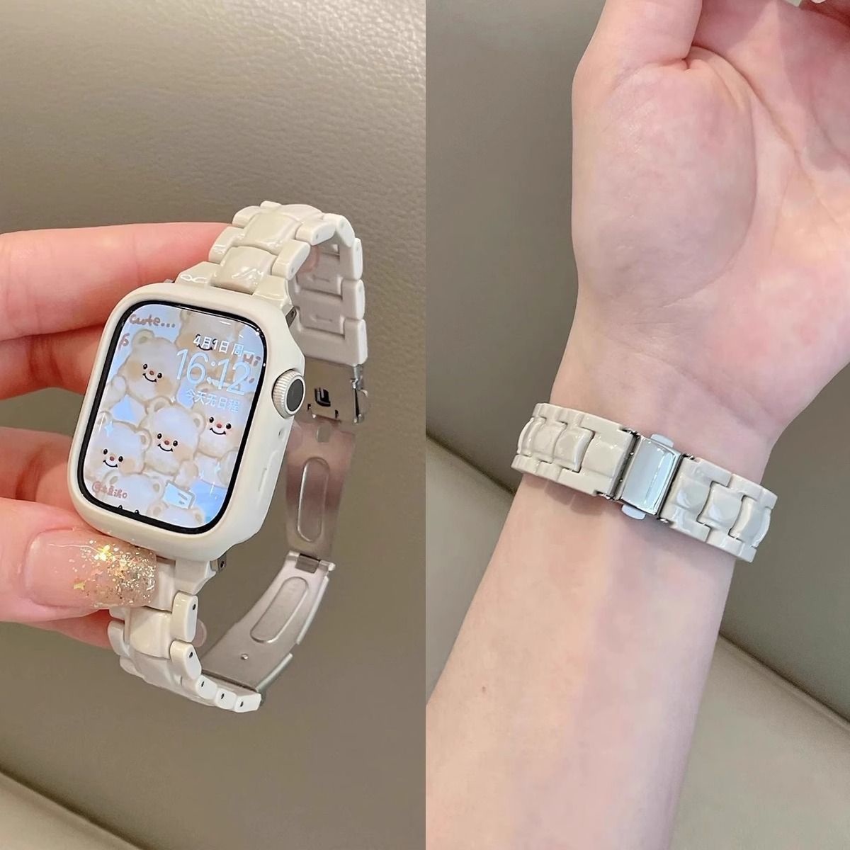 树脂小方块华为fit3手表watch fit2/1代表带彩色男女新款高级适用