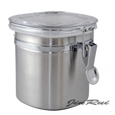 304不锈钢密封罐储物罐v咖啡罐零食罐茶叶罐糖果罐干果收纳盒瓶