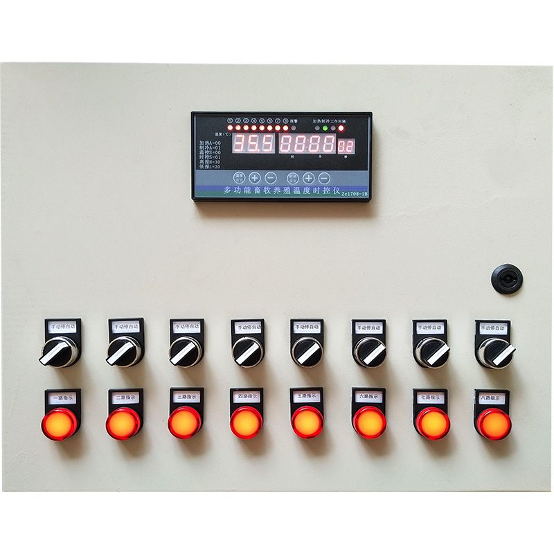 智能温控器温控箱风o机温控开关 养殖大棚风机水帘温度时间控制箱
