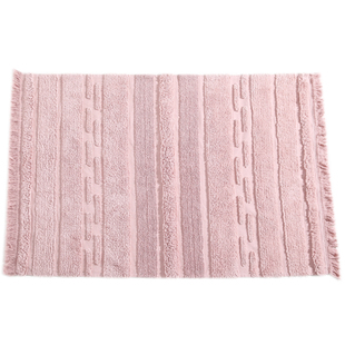 ins空气流苏全棉地毯阳台客厅茶几垫卧室床边毯衣帽间Z毛绒垫机洗