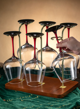 轻奢高档大号勃艮第红酒杯套装家用水晶玻璃N葡萄酒杯高脚杯子酒