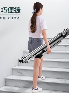 加粗加厚不锈钢晾衣架落地v多功能家居可移动掠衣杆晒被子神器折