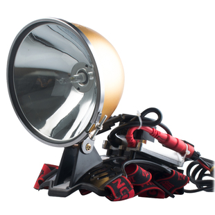 12V100W强光超亮氙气头灯户外头戴H式黄光白光疝气3000米远射