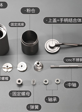 咖啡研磨机手摇磨豆机手磨咖w啡机磨豆器意式咖啡器具手动家用玲