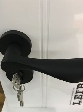 宾士耐高朗顿美式静音门锁黑色分体锁简约白色木门V锁卧室房间门