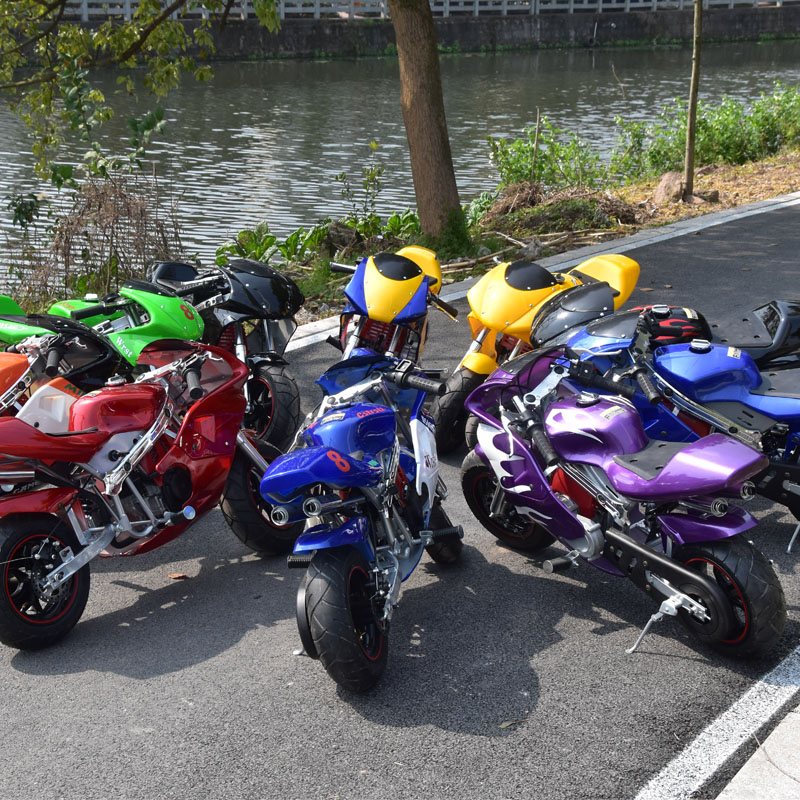 璐歌49cc迷你小型q摩托四冲程纯汽油发动机车休闲用车纯汽油版