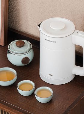 旅行茶具便携式烧水壶随身快客杯一壶三杯外出携带包W泡茶小套套