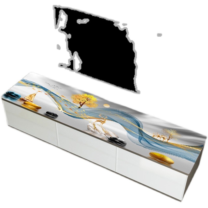 客厅电视b柜桌布2021新款长条盖布防水防油防烫长方形简约桌垫台