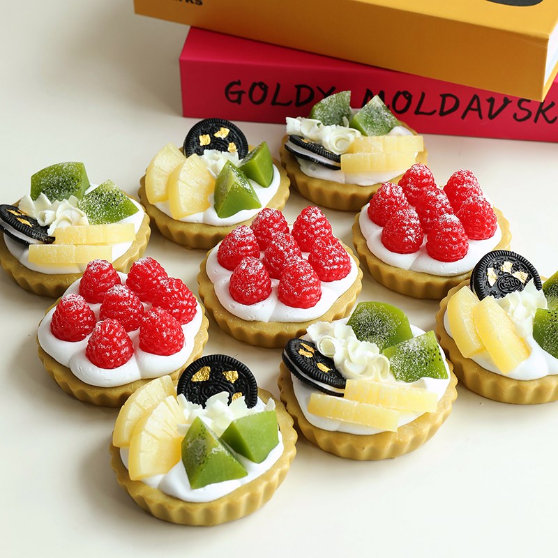 橱窗展示道具水果k派模型 甜品台摆件仿真水果挞 仿真甜品模型摆