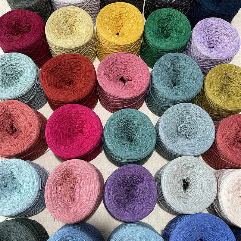 编织厂尾货康团子羊绒毛线团diy围巾帽子外套材料包26支三股合好