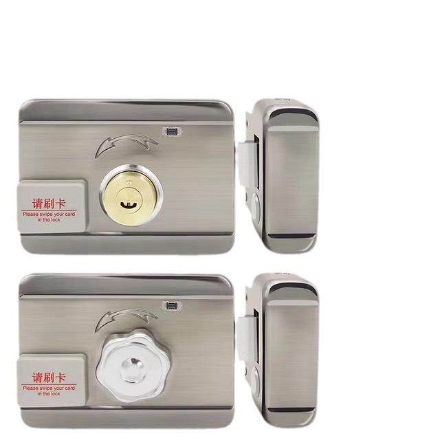 出租屋小区开门感应自动门禁锁铁门防盗门电子刷卡遥控信号刷卡锁
