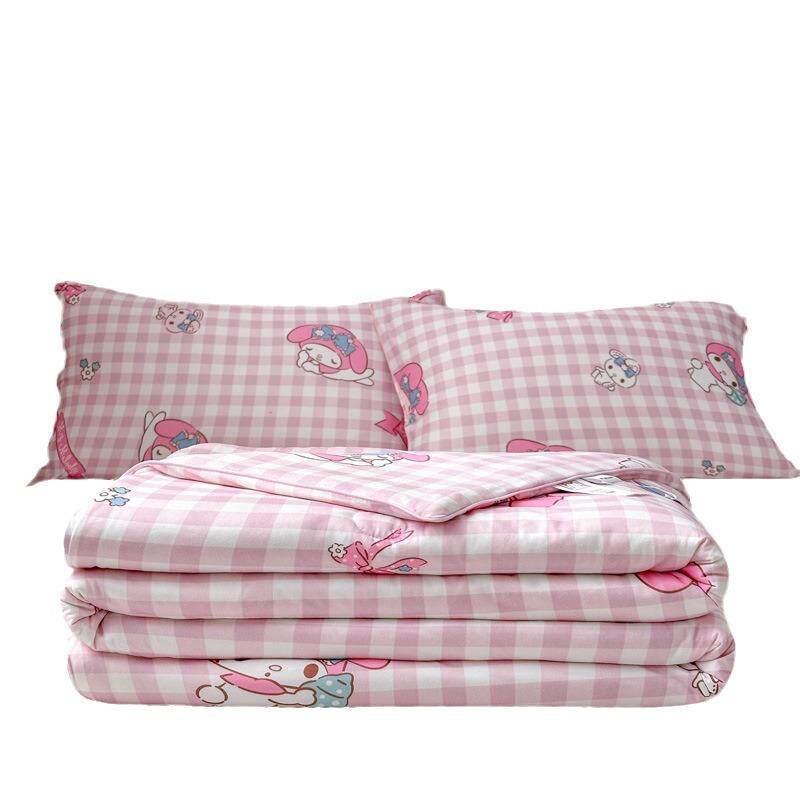 美乐蒂夏季可机水洗大豆夏凉被针织棉单人儿童春秋薄空调被子