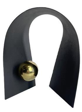 简约现代黑色金球铁艺金属拱门创意艺术摆件样板房桌面装饰摆设