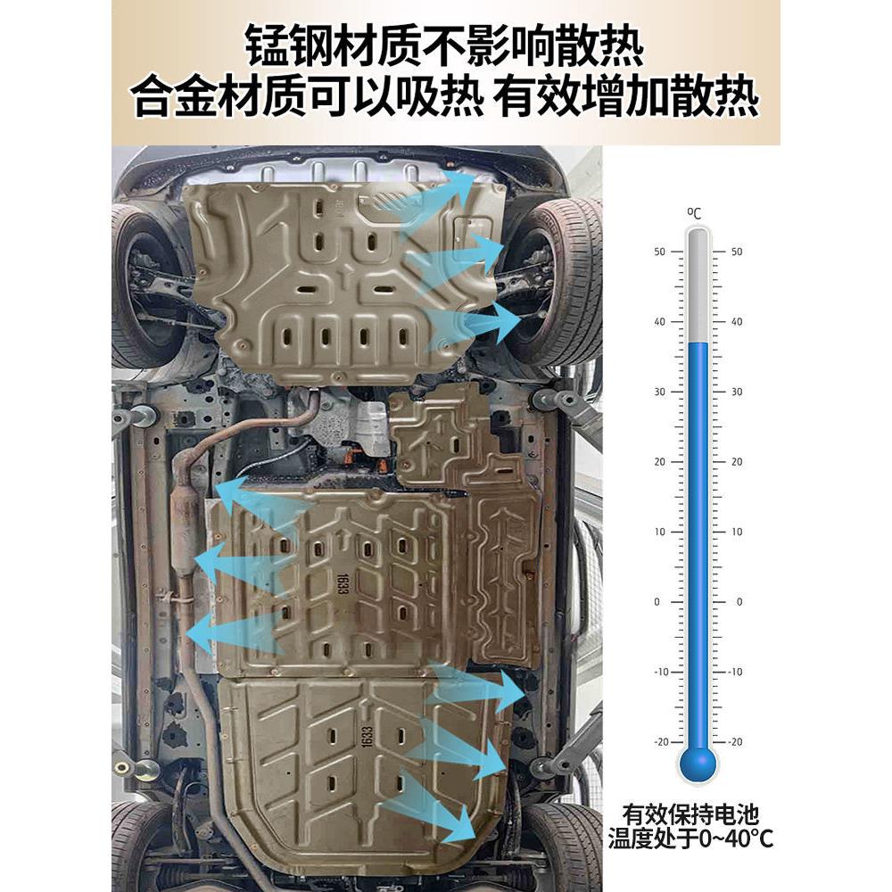 比亚迪汉EV电池护板原厂底盘护板23款汽车底板电机下护板22款原装图片