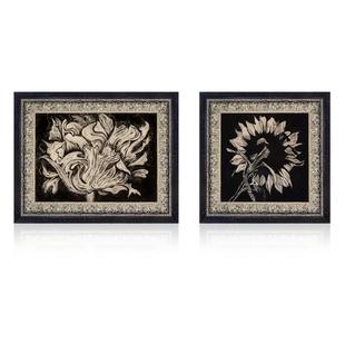 饰画小众复古艺术高级感玄关走廊挂画 中古风客厅装 向阳而生 法式