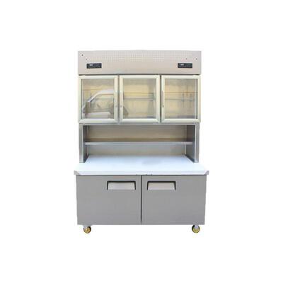 超市冷藏冷冻子母柜便利店双温展示冷柜上冷藏下冷冻冰柜饮料酒柜