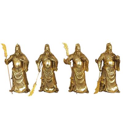 关公像铜金属神像财神像多尺寸大小号铜质关公塑像黄铜金属造像