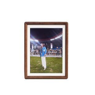 厂家现货黑胡桃木相框摆台外圆内方实木榫卯复古装裱画框