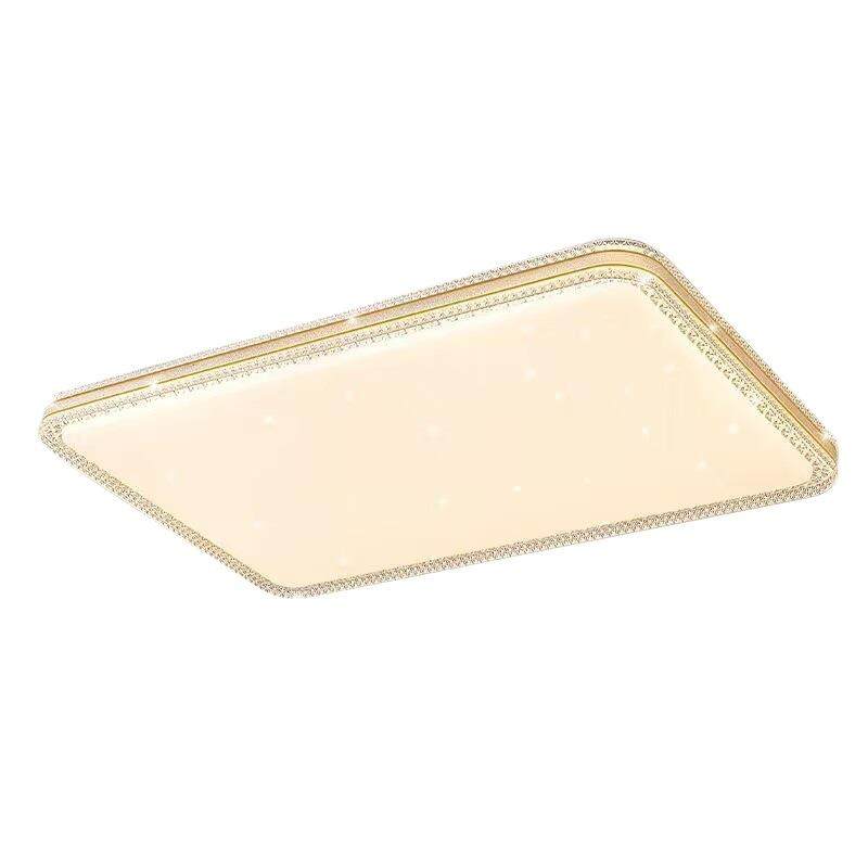 客厅灯新款LED吸顶灯仿水晶亚克力长方形灯具现代简约卧室餐厅灯