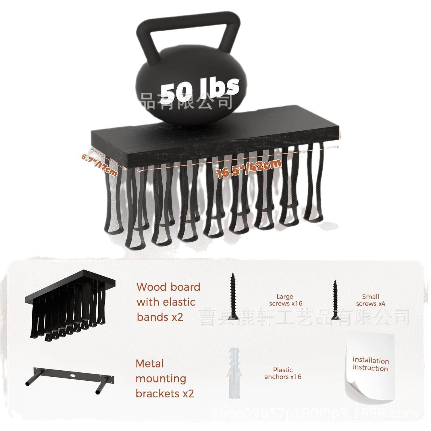 木制壁挂式浮动书架家居墙壁装饰2件套挂架节省空间倒置书架