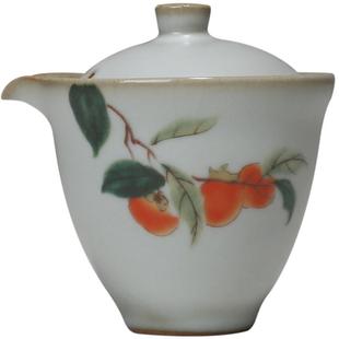 复古汝窑茶壶汝瓷功夫茶具手抓壶家用泡茶壶便携单壶