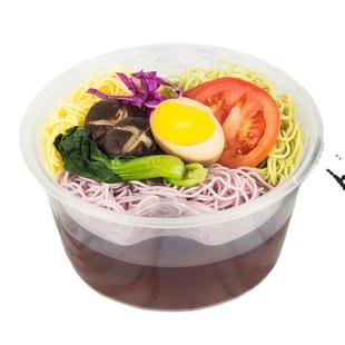 圆1000一次性餐盒汤面分层内衬汤粉打包盒内托内胆分离外卖饭盒