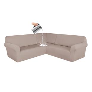 弹力菱形格防水5人座L型沙发套全包私人座派转角L型沙发套