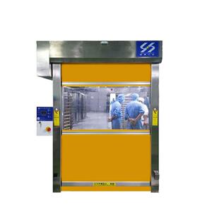 不锈钢快速软帘门食品烘烤间金属全自动升降感应塑料快速软帘门