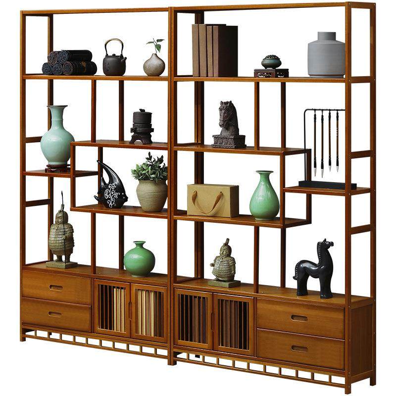 博古架摆件新中式置物架摆柜小型茶架茶叶展示柜茶具收纳架储物柜,住宅家具,多宝格/博古架,淘宝优惠券,粉丝福利购,淘宝优惠卷