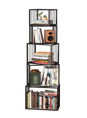 动书架多层儿童书柜移学室生落地家用易置物架卧简客厅DWL铁艺收