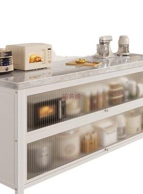 厨房客置架岩板落地多层收纳微物波炉多功能餐边柜储KHU物橱子厅