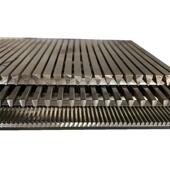 25不0锈钢包筛板V梯形楔形2丝缝隙筛板洗煤聚氨酯IUA边脱水条缝筛