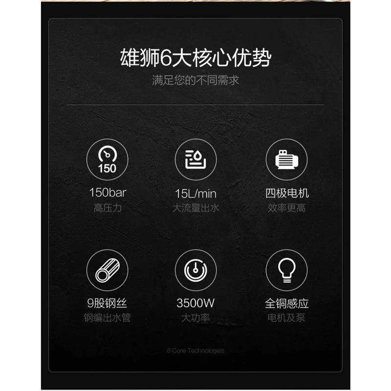 雄狮商用洗车机大功率电动清洗机高压水枪强力洗地刷车