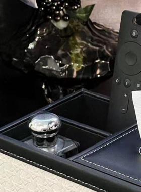 Mun纸巾盒客厅档轻奢家用化妆品抽纸盒托盘件遥摆控器高收e纳盒