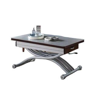 两用多家用客小户型饭桌一体式家用功能液压岩板厅XAE升降变茶几