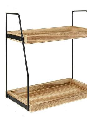 架厨香料储物收纳子浴室双层房浴室1007物置架化妆品收纳架台面储