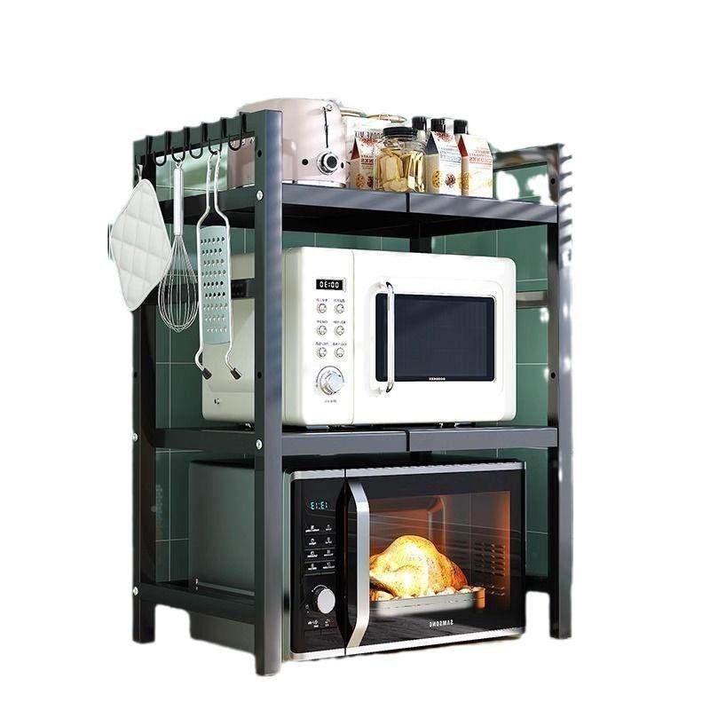 厨房置架可伸缩微纳波炉烤箱架物子家用电dg99饭层锅双台面桌面收,厨房/烹饪用具,抹布架/厨房清洁收纳架,淘宝优惠券,粉丝福利购,淘宝优惠卷