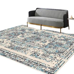 家用印地花沙发地毯几何长北方形欧印花毯毯简QYBR-567约地茶几垫