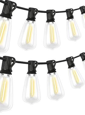 压室内高电美规S插2T38串灯E1庭院花WWA园装饰彩灯户外露营灯led