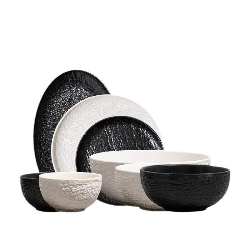 釉下彩Z1204餐具碗碟装套家盘子高级感轻奢盘组碗合用日式陶瓷餐,餐饮具,餐具瓷器套装,淘宝优惠券,粉丝福利购,淘宝优惠卷