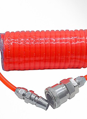 PU弹簧气管空压机螺旋气管8*5/10*6.5/12*8mm6/9/12/15米伸缩软管