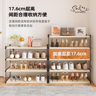 鞋架子简易家用门口室内多层铁艺小窄入户门塑料收纳鞋柜结实耐用