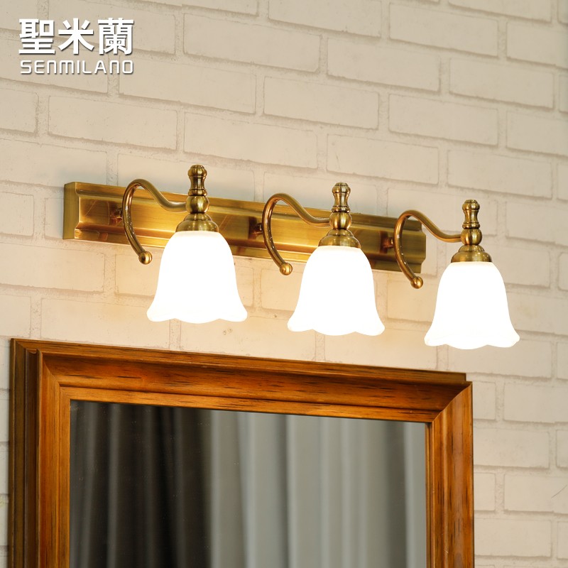 镜前灯 欧式卫生j间led壁灯浴室洗手间镜子灯梳妆台灯化妆镜补光