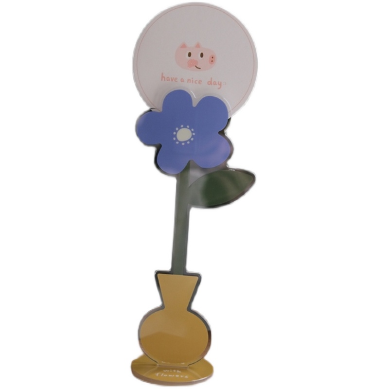 ins风插花系列便签夹立牌设计办公室桌面装饰摆件W礼物可爱花花