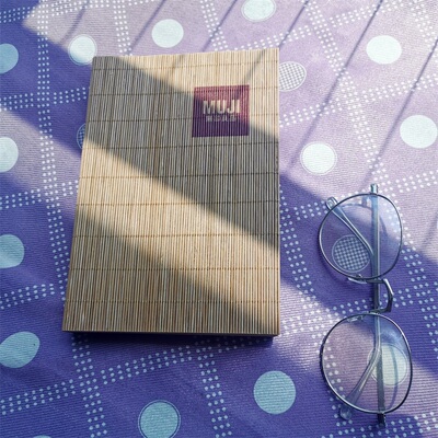 竹编笔记本c空白内页创意16开牛皮纸涂鸦记事简约B5笔记本子可定