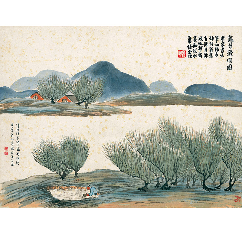 齐白石 石门二十四l景 原作高清复制艺术微喷宣纸早教国画书房挂