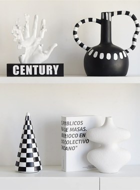 高级感现代意式摆l件软装饰工艺品样板间轻奢酒柜个性艺术客厅摆