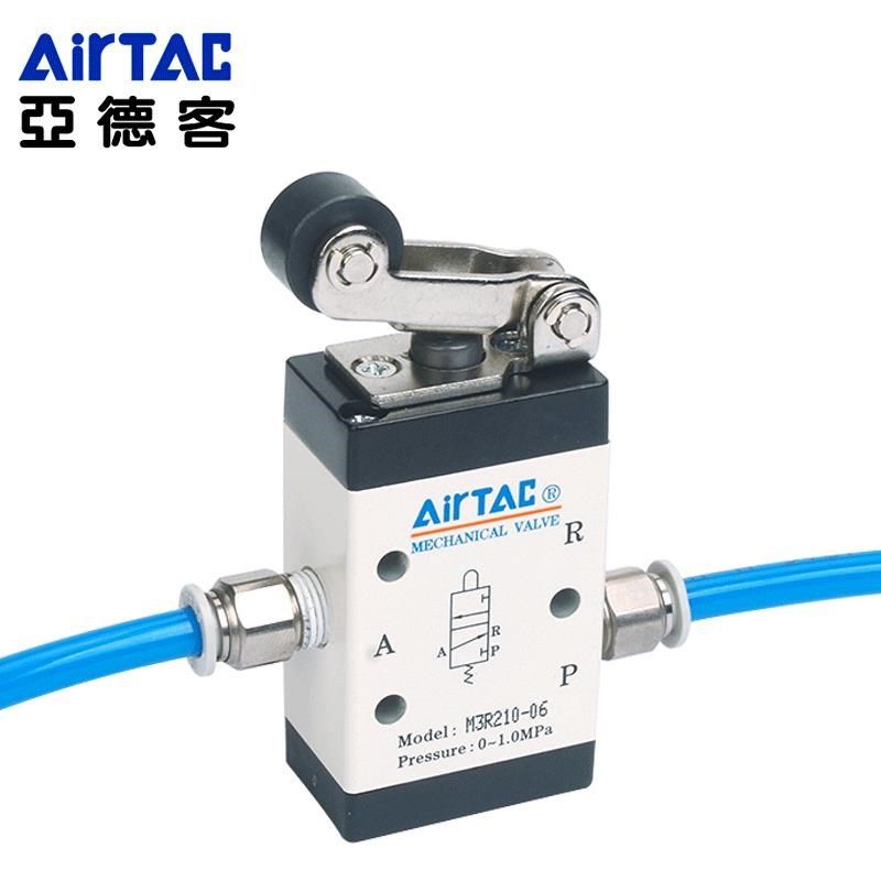 亚德客机械阀M3PP/M3PP110-0z6/210-08凸平头按钮型手动控制阀气