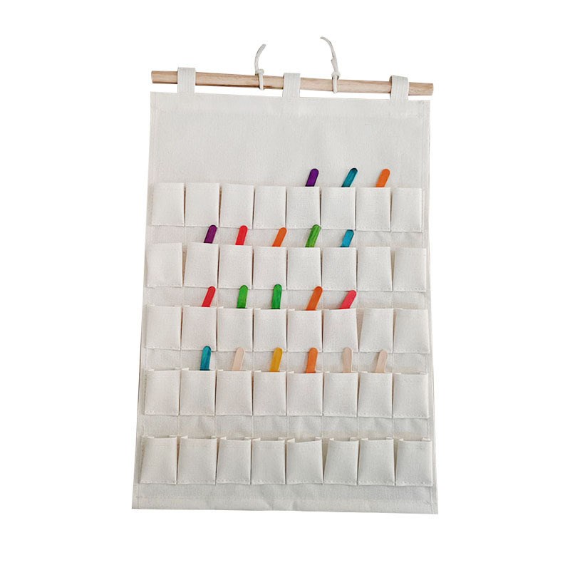 幼儿园喝水记录袋喝m水袋记录喝水次数展示收纳袋帆布可水洗记录